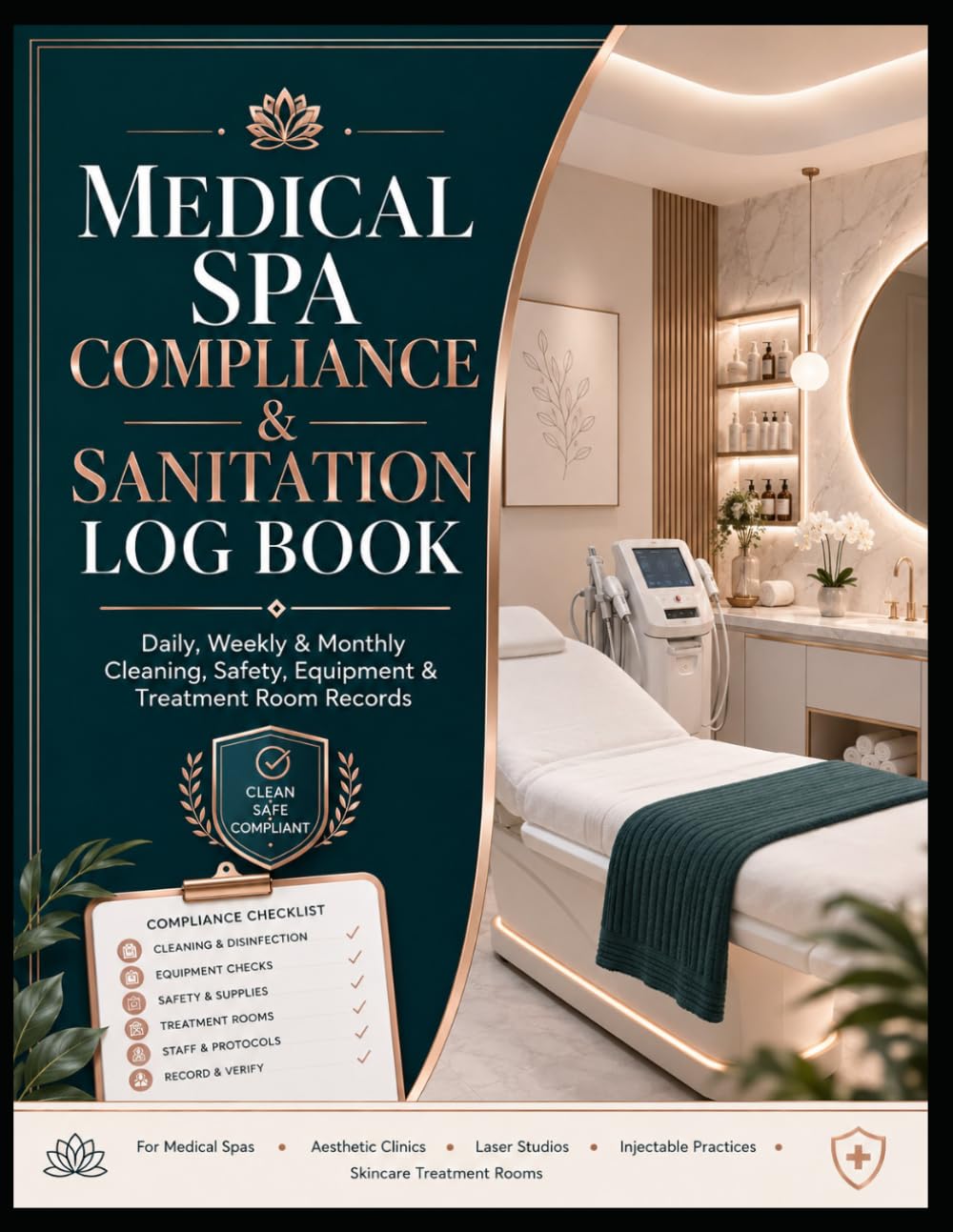 capítulo por capítulo baixar Medical Spa Compliance & Sanitation Log Book: Daily, Weekly & Monthly Cleaning, Safety, Equipment & Treatment Room Records