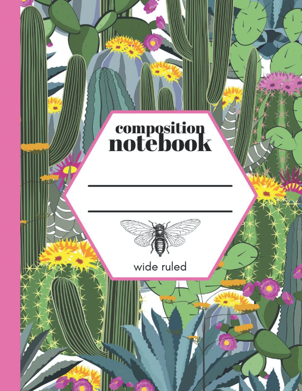 Composition Notebook Wide Ruled: Aesthetic Notebook for School. One Subject Notebook with 120 Pages. Southwest Saguaro Cactus Notebook. Colorful Composition Notebook. baixar livro de graça
