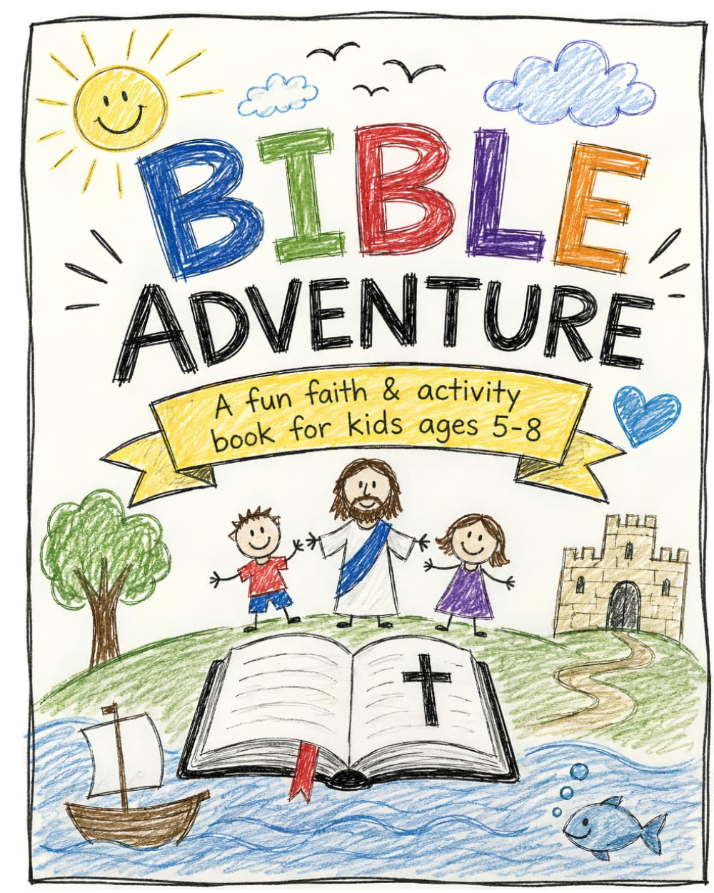 Bible Adventure: A Fun Faith & Activity Book for Kids Ages 5-8