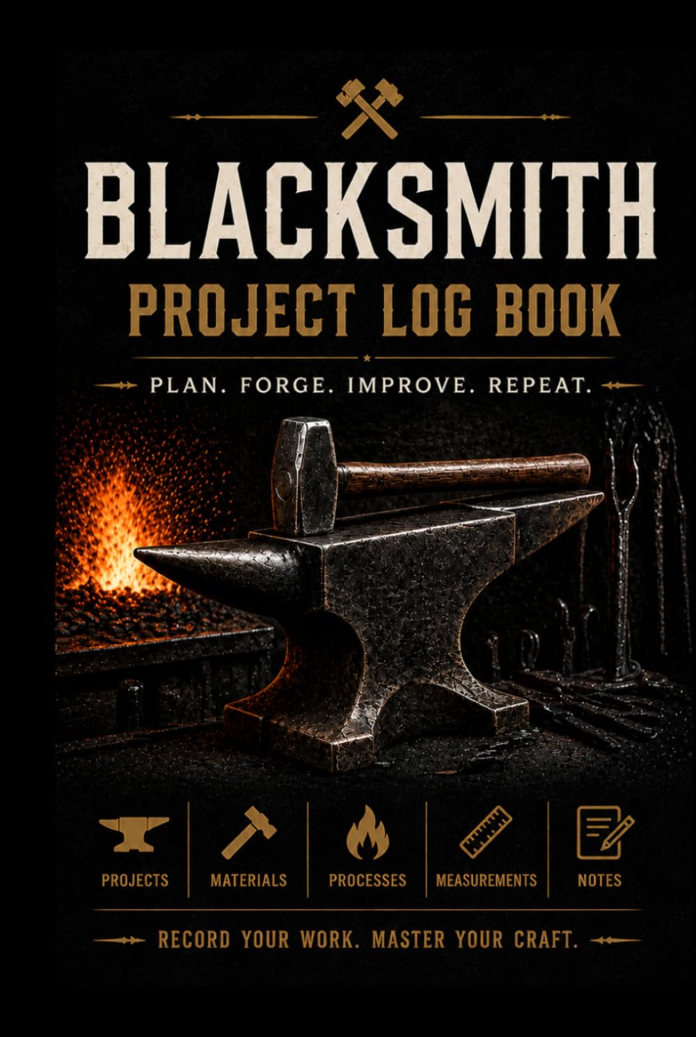Blacksmith Project Log Book: Forge, Sketch, Track and Record Your Metalworking Projects | 120-Page Workshop Journal for Blacksmiths and Bladesmiths... Record Your Forging and Metalworking Projects baixar livro de graça