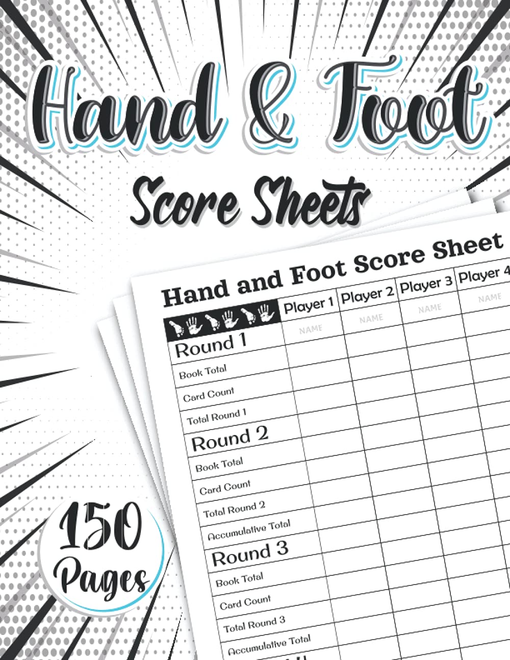 Hand and Foot Score Sheets: 8.5 x 11 inch | 150 pages baixar livro de graça