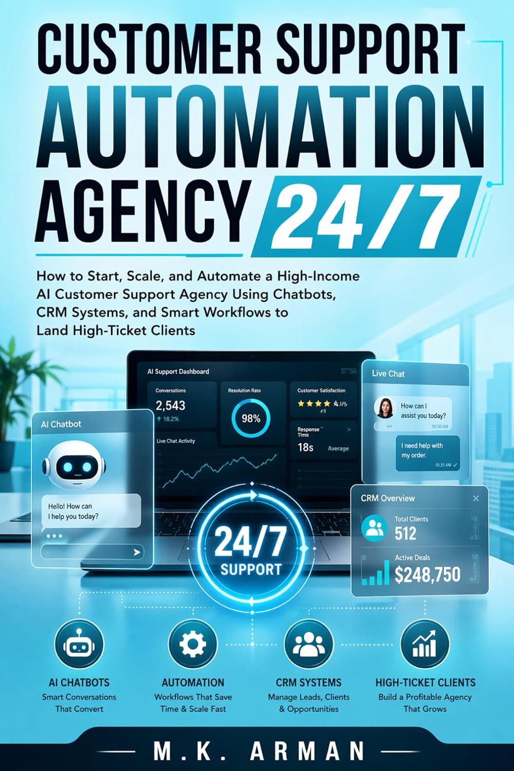 ler totalmente Customer Support Automation Agency 24/7: How to Start, Scale, and Automate a High-Income AI Customer Support Agency Using Chatbots, CRM Systems, and Smart... Land High-Ticket Clients (English Edition)
