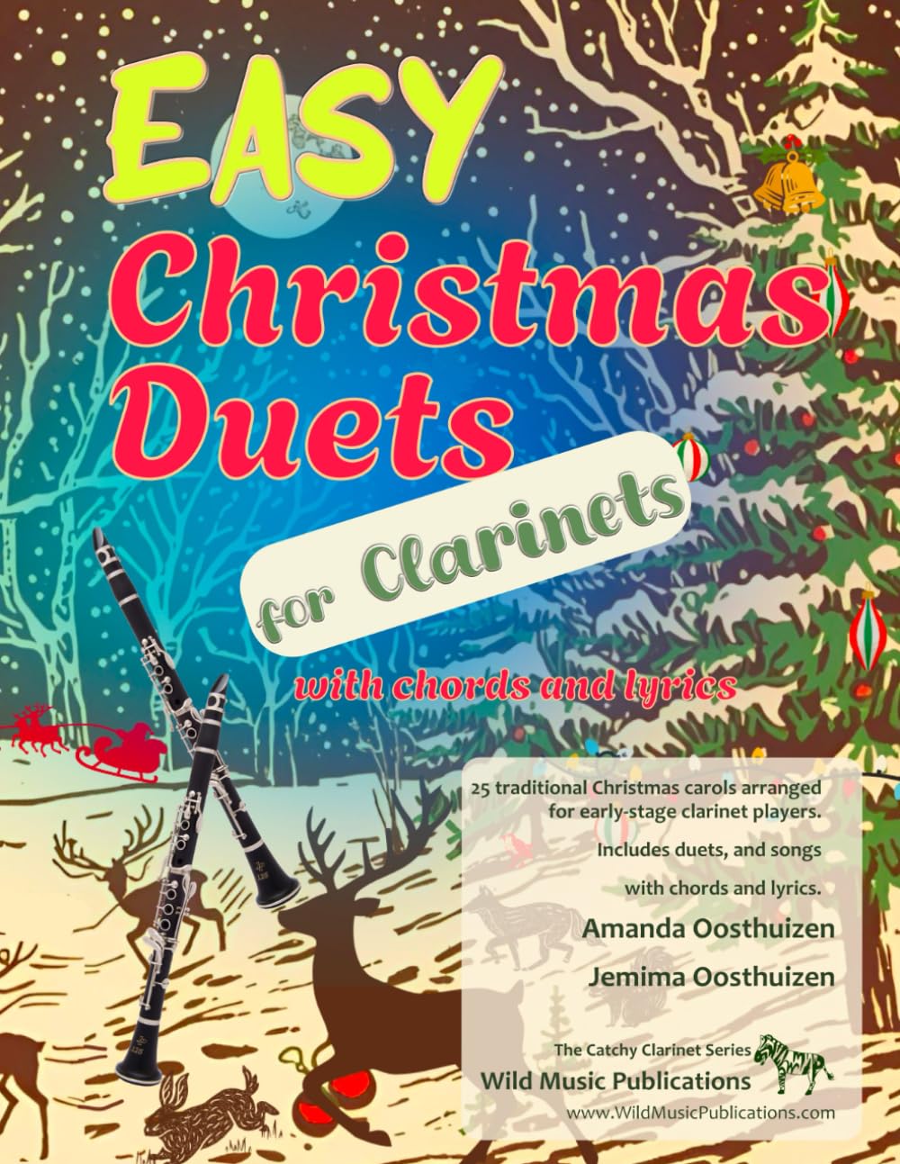 capítulo por capítulo baixar Easy Christmas Duets for Clarinets: 25 traditional Christmas Carols arranged for early-stage clarinet players with chords and lyrics