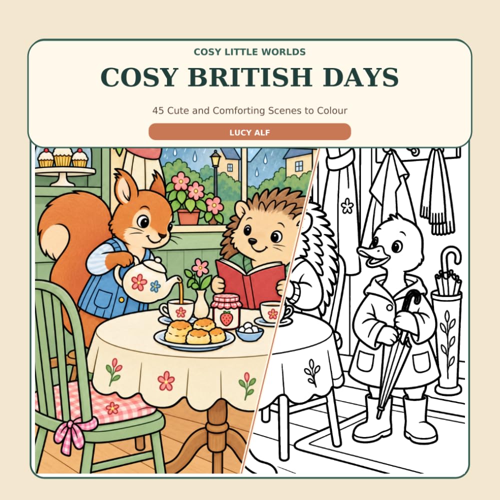 ler totalmente Cosy British Christmas: 45 Festive and Heartwarming Scenes to Colour (Cosy Little Worlds)