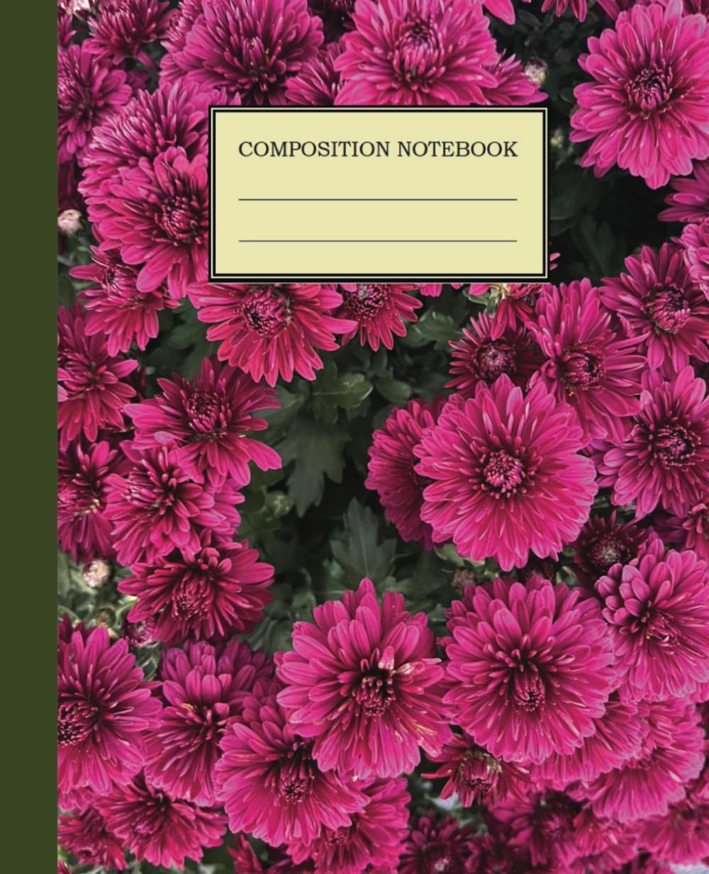 Purple Mums Composition Notebook: For Home and School