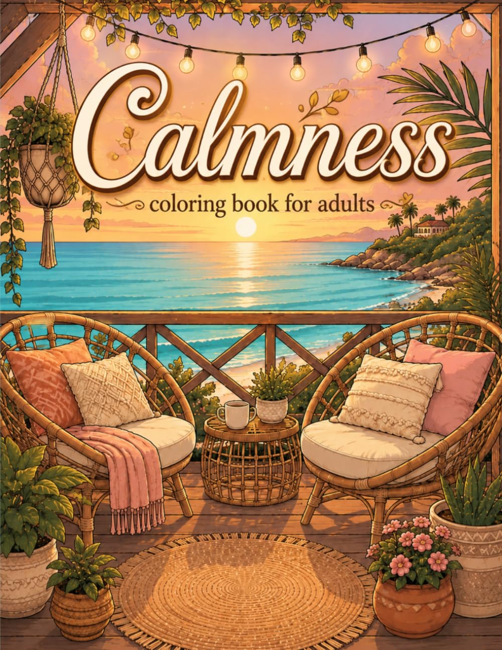 Calmness: An Adult Coloring Book with Relaxing Beach Scenes and Serene Landscapes for Stress Relief baixar o livro de graça