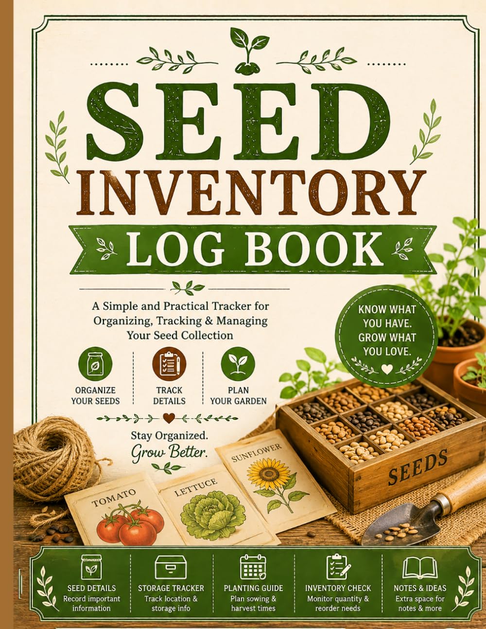 ler totalmente Seed Inventory Log Book: Complete Garden Planner with Seed Tracker, Germination Records, and Harvest Journal
