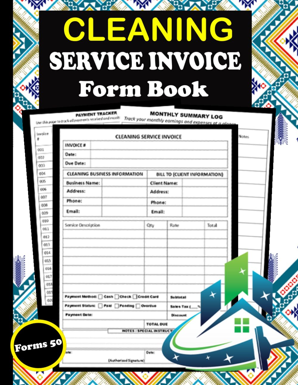 capítulo por capítulo baixar Cleaning Service Invoice Form Book: All-in-One Business Organizer for Cleaning Services | Includes Invoice Forms, Payment Tracker, Monthly Summary... Directory – 8.5 x 11 Inches. Up to 50 Forms.