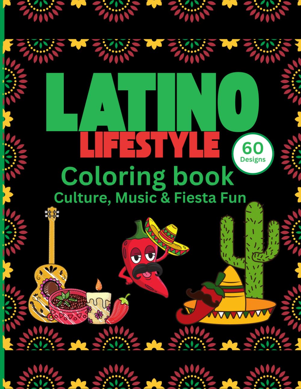 capítulo por capítulo baixar Latino lifestyle Culture, Music & Fiesta Fun coloring book: Stress relief