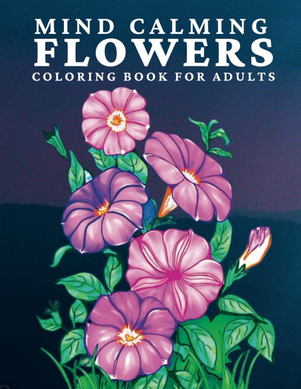 Mind Calming Flowers Coloring Book for Adults: Relaxing Flowers Adult Coloring Book 50 Mind Calming | Stained Glass Flowers Coloring Book | Coloring... Book for Teen Women Adults Stress Relief baixar livro de graça