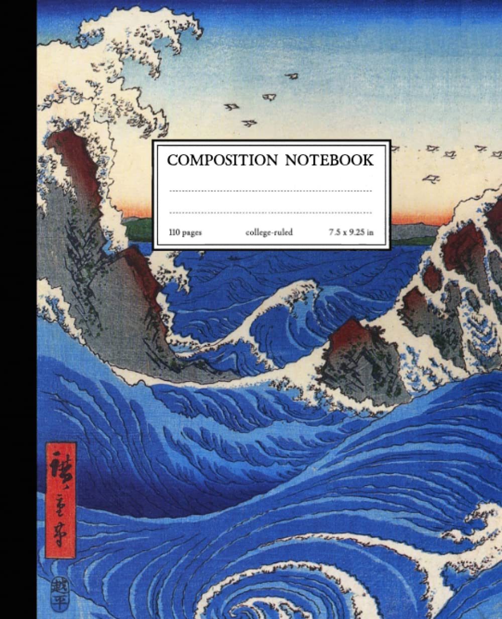ler totalmente Ocean Wave Composition Notebook: College Ruled Lined Journal, Classic 7.5 x 9.25 size, 110 pages, softcover. Bold ocean waves in Japanese Asian style. Great gift for ocean lovers.