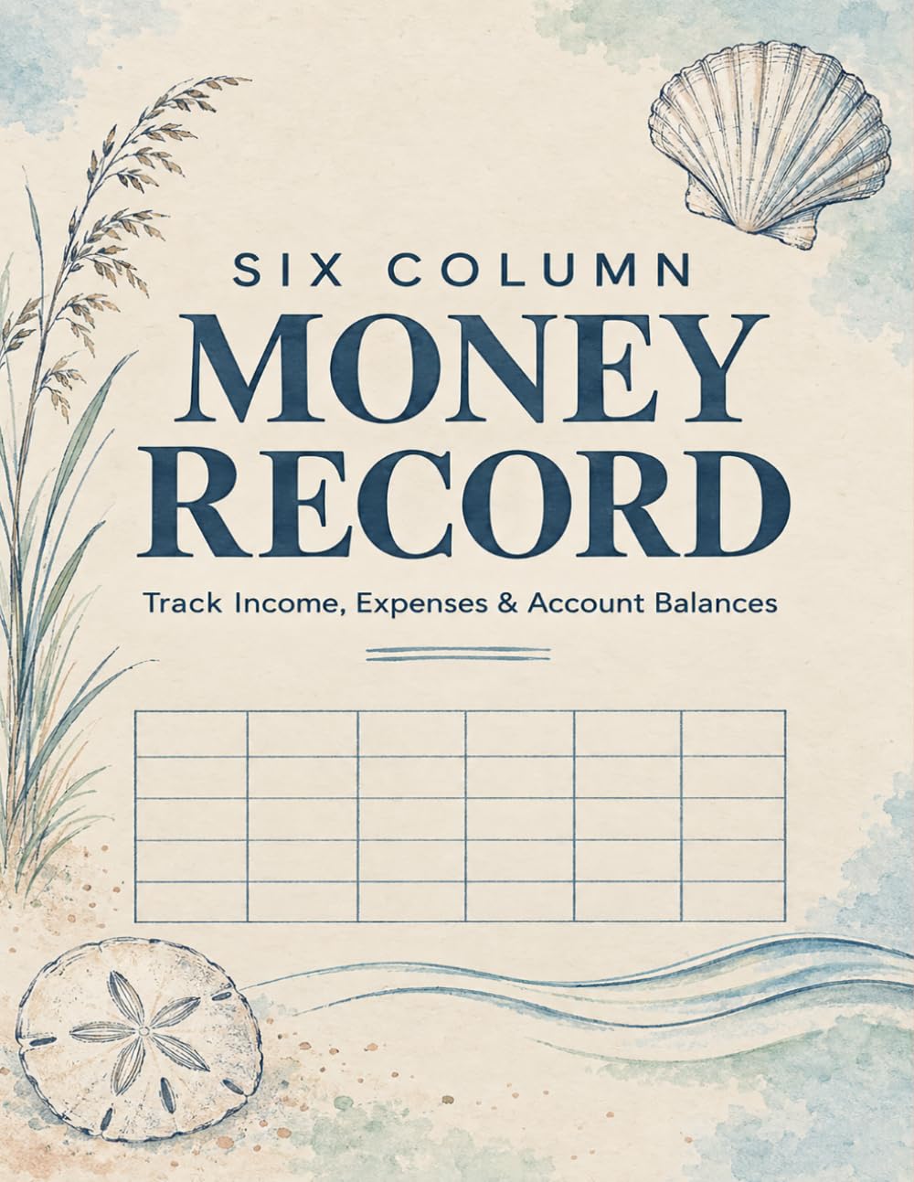 capítulo por capítulo baixar Six Column Money Record: Practical accounting notebook for households and small businesses to organize payments, purchases, deposits, and totals