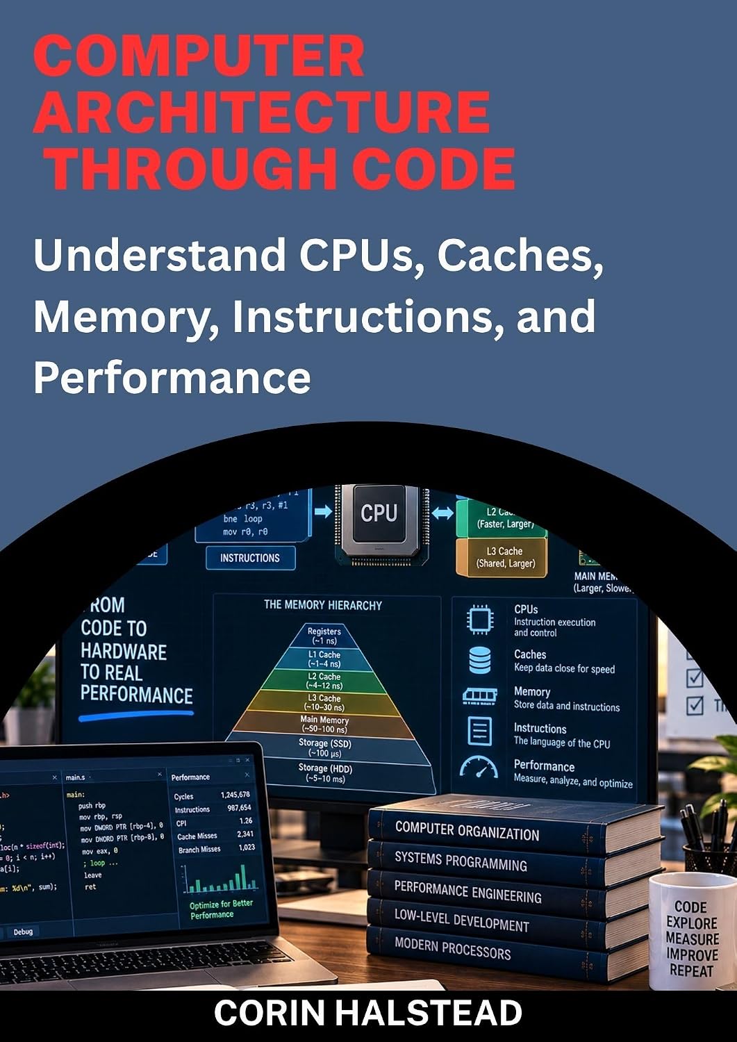 Computer Architecture Through Code: Understand CPUs, Caches, Memory, Instructions, and Performance (English Edition) baixar o livro de graça