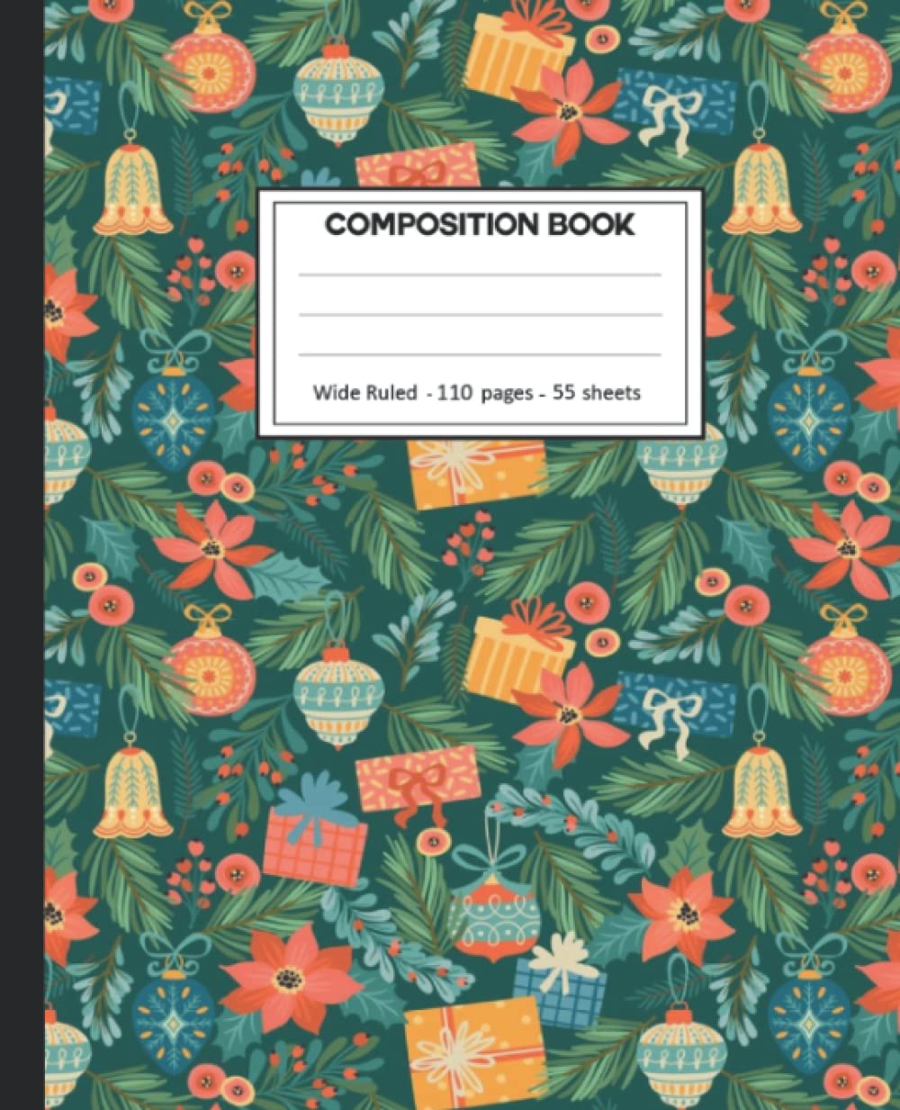 Composition Notebook: Christmas Wide Ruled Blank Lined Composition Book Journal (7.5 x 9.25 in) Cute Notebooks for Girls Teens Kids School Planner Diary Writing Notes. baixar o livro de graça