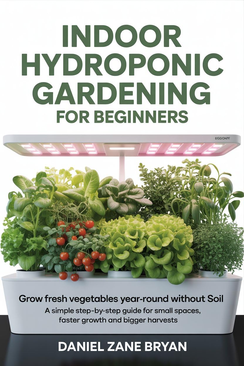 ler totalmente Indoor Hydroponic Gardening for Beginners: Grow Fresh Vegetables Year-Round Without Soil (Indoor Growing Series) (English Edition)