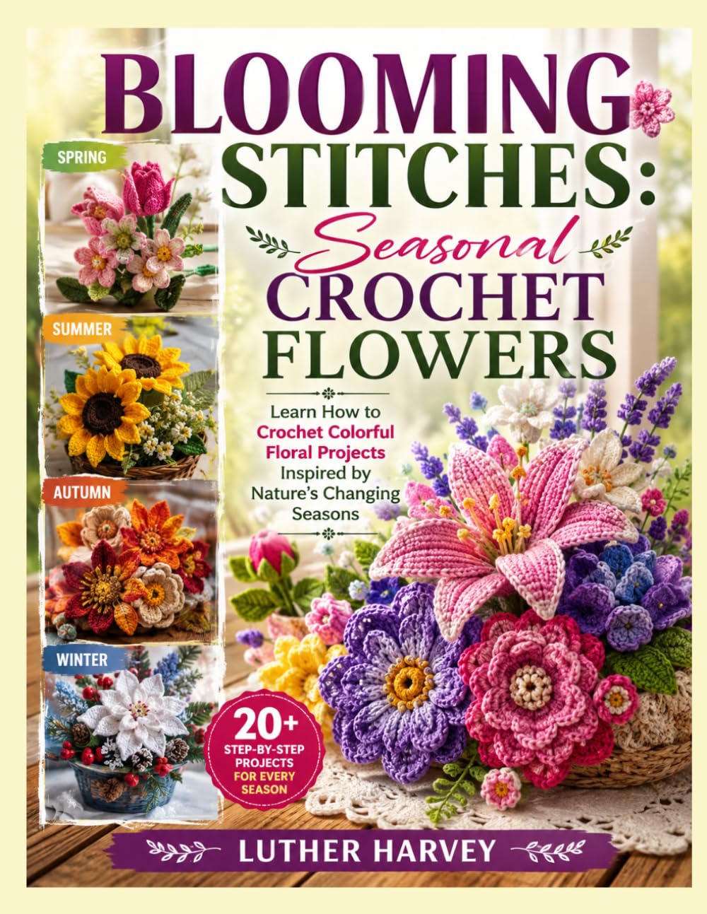 capítulo por capítulo baixar BLOOMING STITCHES: SEASONAL CROCHET FLOWERS: Learn How to Crochet Colorful Floral Projects Inspired by Nature’s Changing Seasons