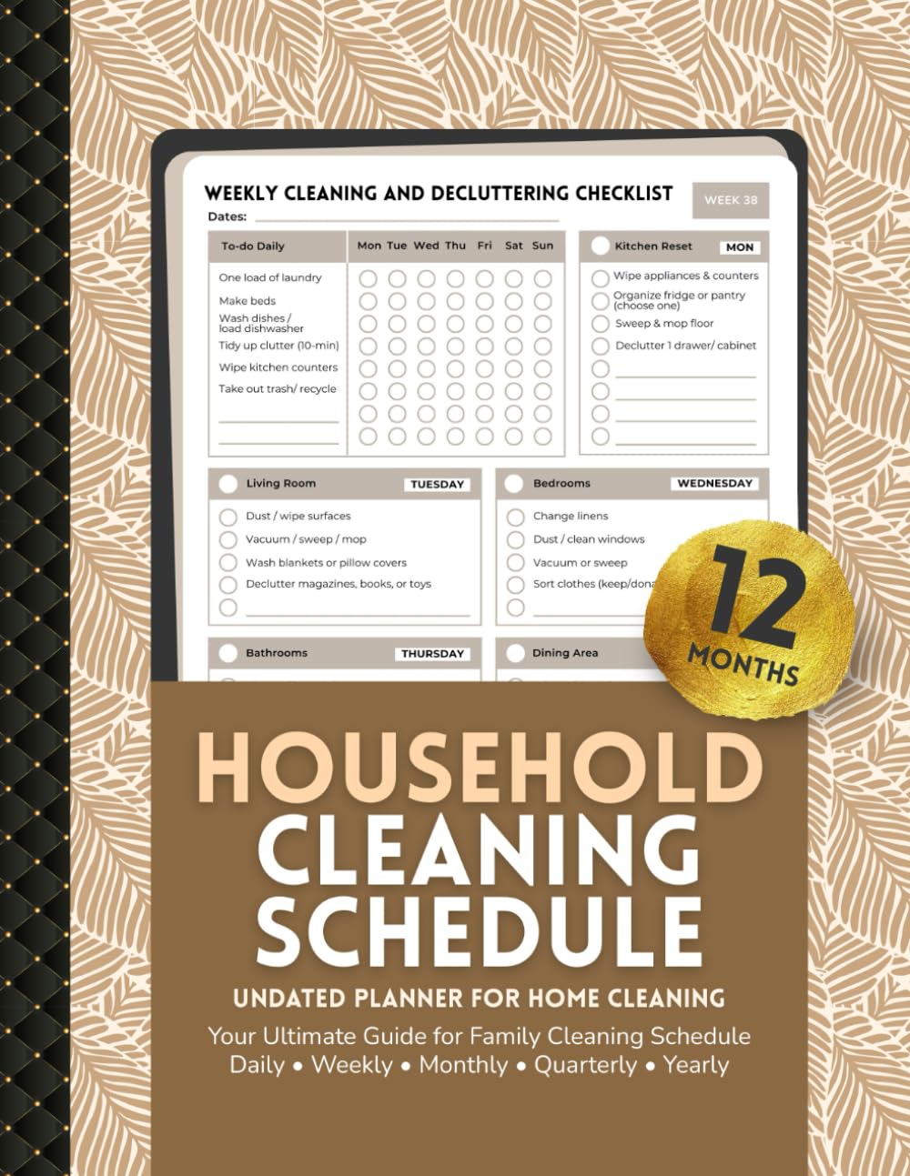 Household Cleaning Schedule and Checklist: The Ultimate Adult Planner for Home Cleaning, Organizing, and Tidy Living baixar livro de graça