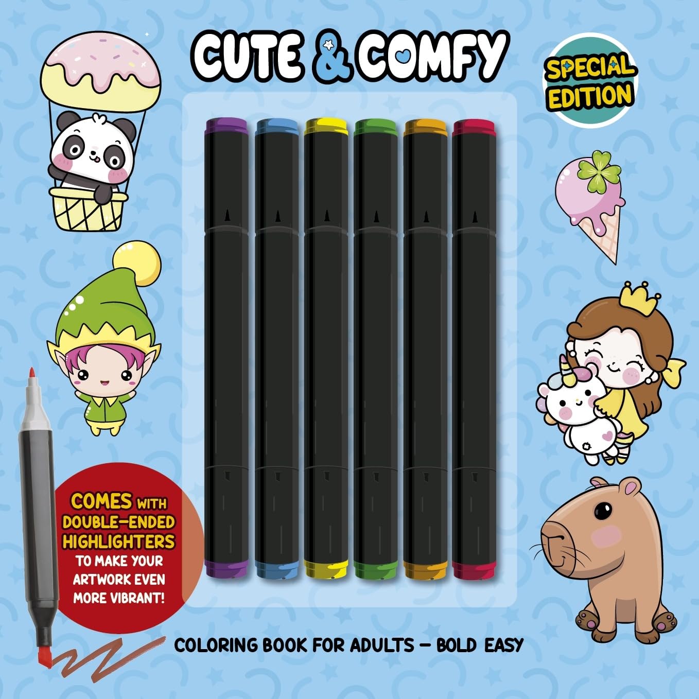 Cute & Comfy Coloring Book for Adults - Special Edition - Livro de Colorir Adulto baixar o livro de graça