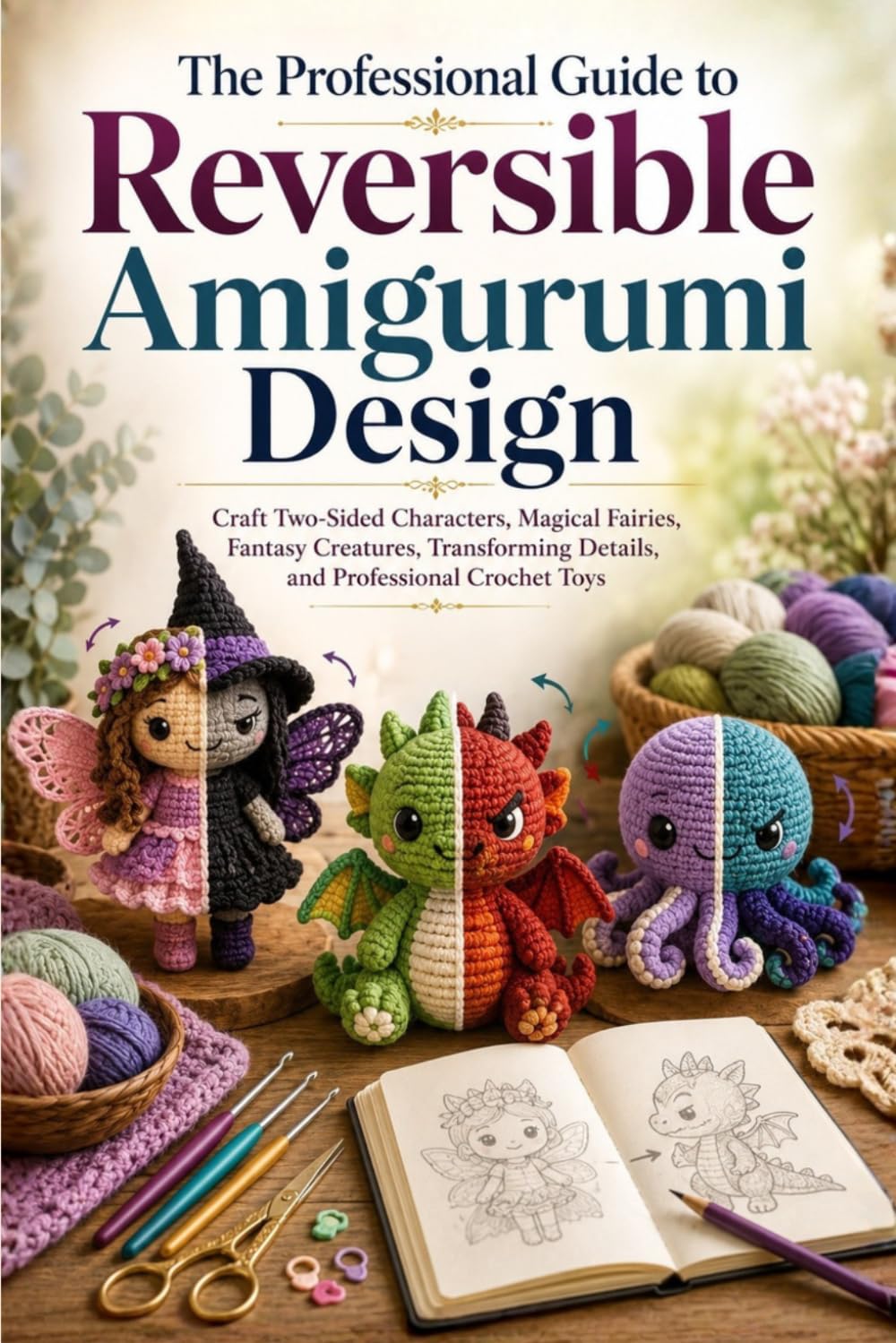capítulo por capítulo baixar The Professional Guide to Reversible Amigurumi Design: Craft Two-Sided Characters, Magical Fairies, Fantasy Creatures, Transforming Details, and Professional Crochet Toys