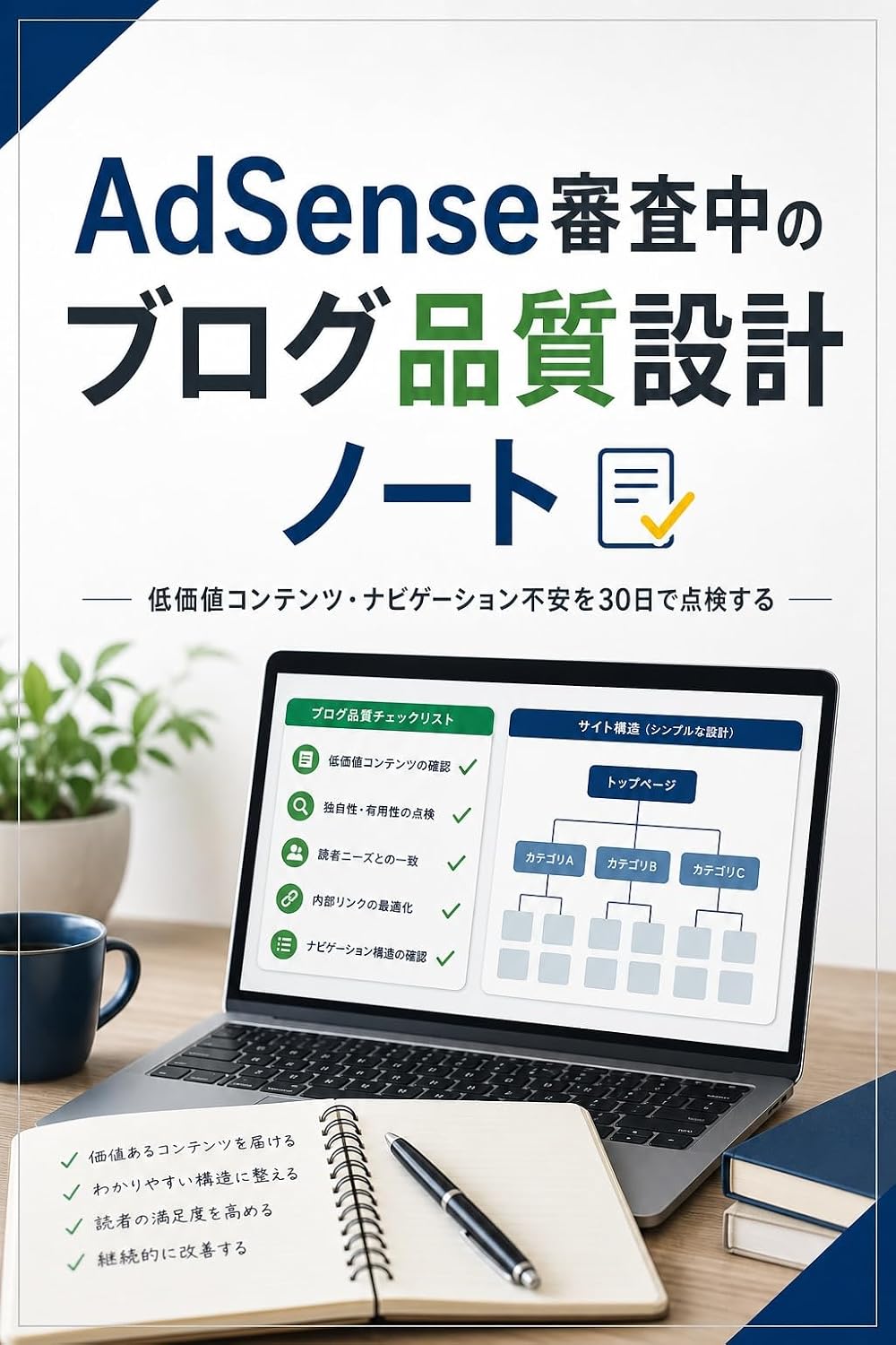 AdSense Shinsachu no Blog Hinshitsu Sekkei Note: Teikachi Contents Navigation Fuan o 30nichi de Tenken suru (Japanese Edition) baixar livro de graça