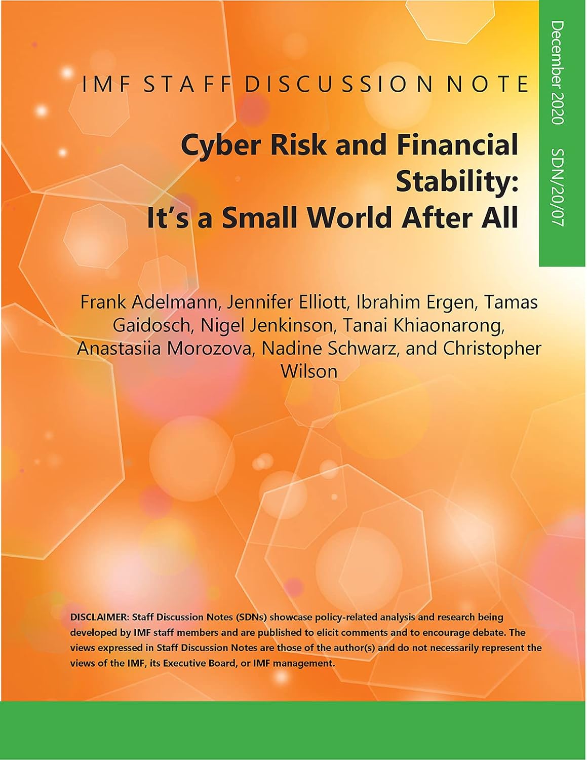 Cyber Risk and Financial Stability (Staff Discussion Notes) (English Edition) baixar livro de graça