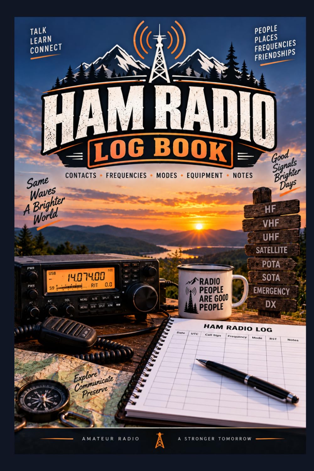 Ham Radio Log Book: Contacts, Frequencies, Modes & Signal Reports for 100 Operating Sessions, 6x9in baixar o livro de graça