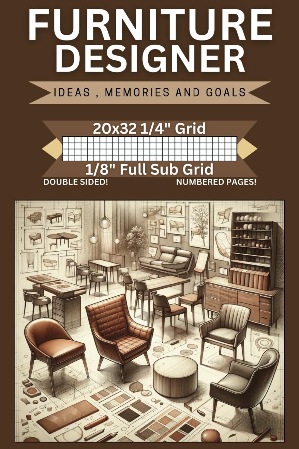 capítulo por capítulo baixar Furniture Designer Graph Book | 1/4" Grid + 1/8" Full Sub Grid: Professional Grid Layouts for Engineers, Designers & Creatives
