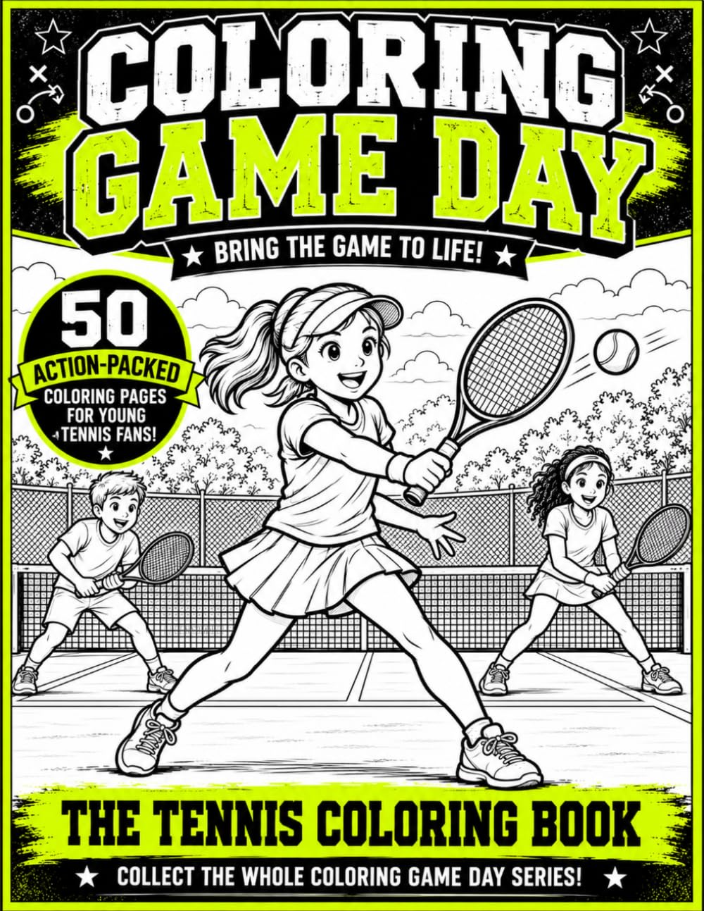 Coloring Game Day: Tennis: Bring the game to life baixar o livro de graça
