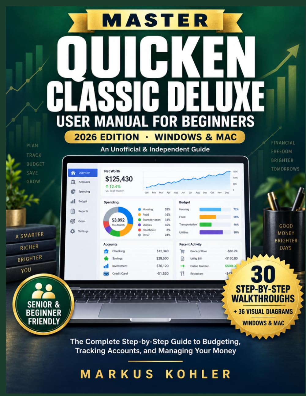 Quicken Classic Deluxe User Manual for Beginners: The Complete Step-by-Step Guide to Budgeting, Tracking Accounts, and Managing Your Money baixar livro de graça