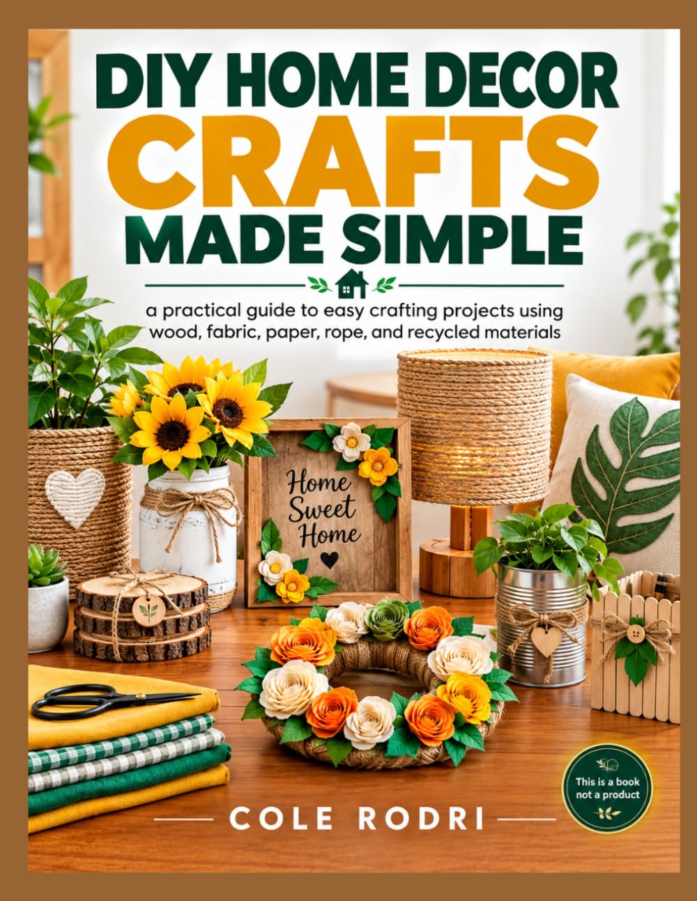 DIY HOME DÉCOR CRAFTS MADE SIMPLE: a practical guide to easy crafting projects using wood, fabric, paper, rope, and recycled materials baixar livro de graça