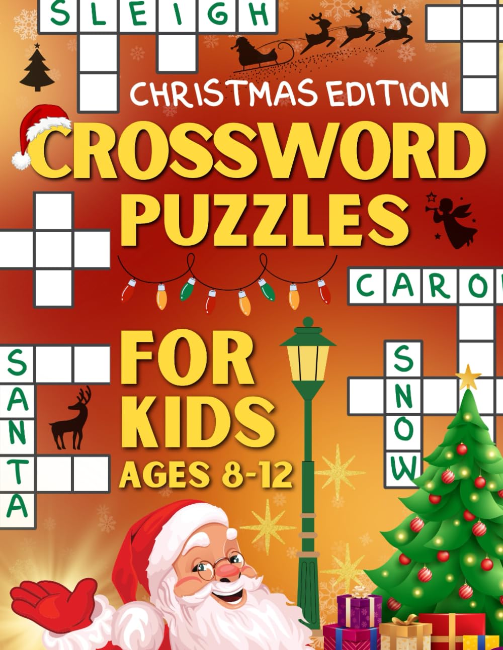 Crossword Puzzles for Kids Ages 8 to 12: 100 Challenging Crossword Puzzles for Kids | Christmas Edition | Large Print baixar o livro de graça