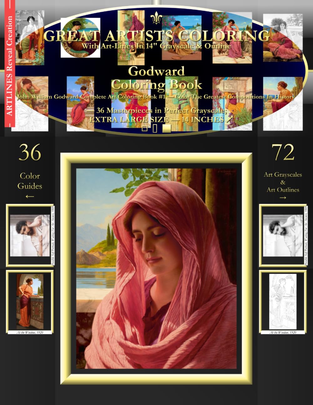 Godward Coloring Book: John William Godward Complete Art Coloring Book #1 - Color The Greatest Compositions In History baixar livro de graça