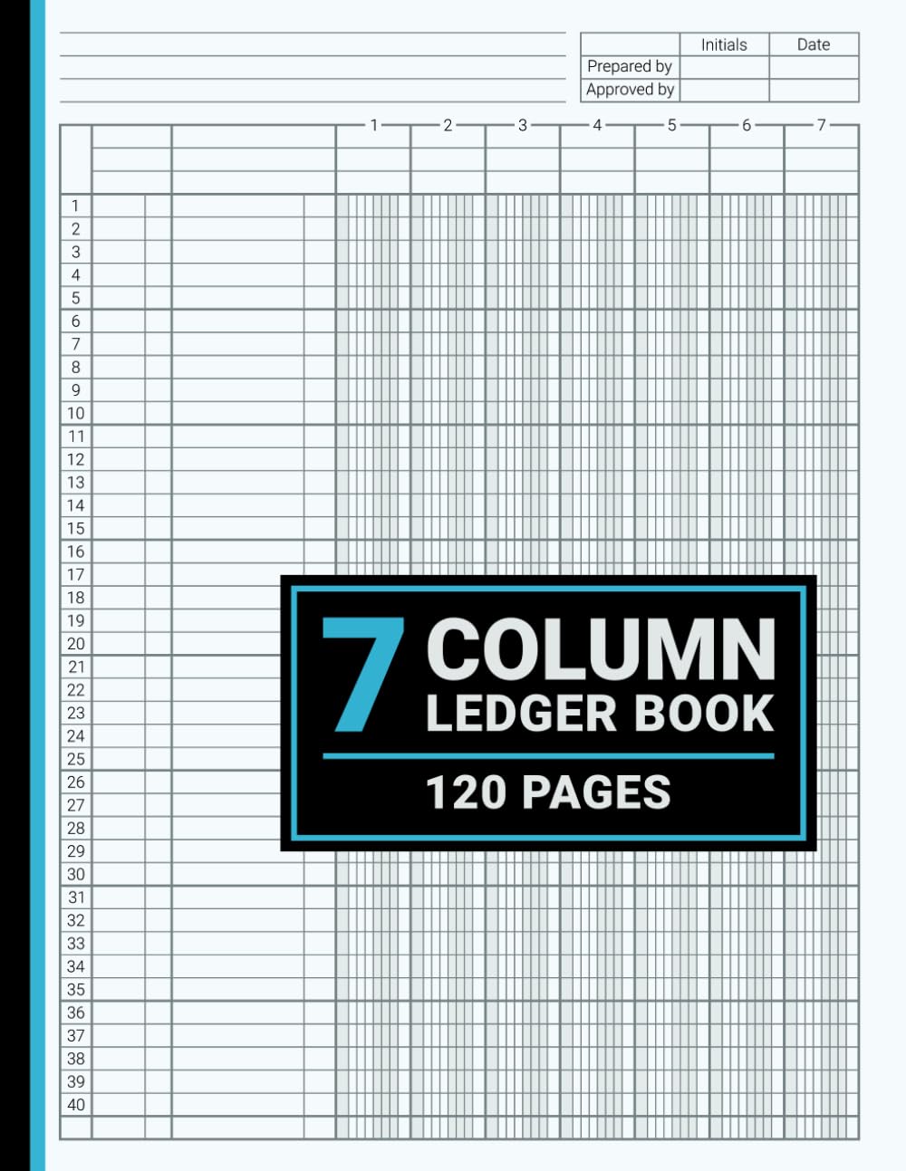 capítulo por capítulo baixar 7 Column Ledger Book: Accounting Ledger Book 7 Column, For Bookkeeping, Small Business and Personal Use, 8.5" x 11", 120 Pages