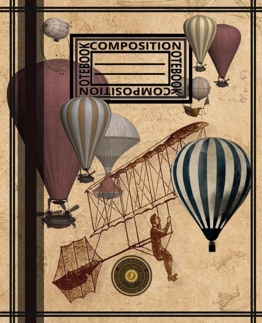 ler totalmente Composition Notebook: Vintage First In Flight | Aesthetic Writing Notebook Journal for Teens and Adults | 7.5″×9.25″ | College-Ruled | Ideal for School, Home, Work, Travel, Hobbies, Creative Fun
