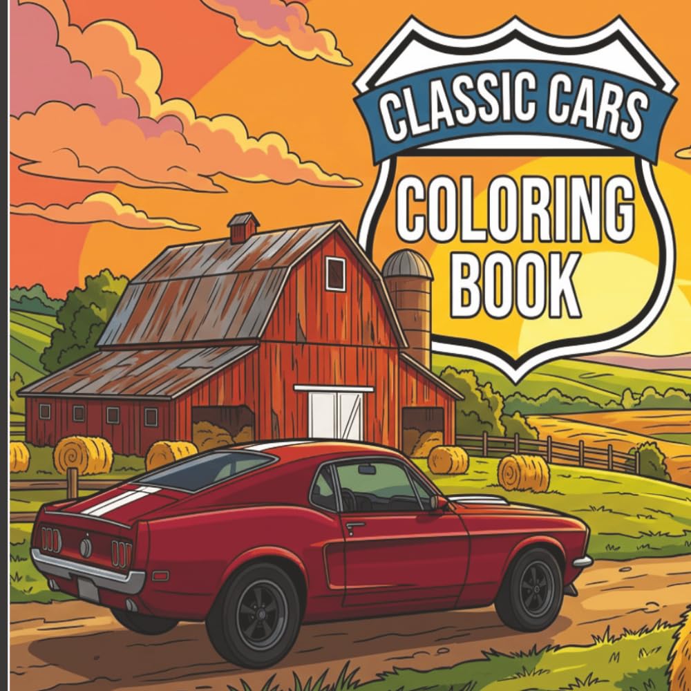 ler totalmente Classic Cars Coloring Book: 50 Pages of Classic Cars for Old Coots