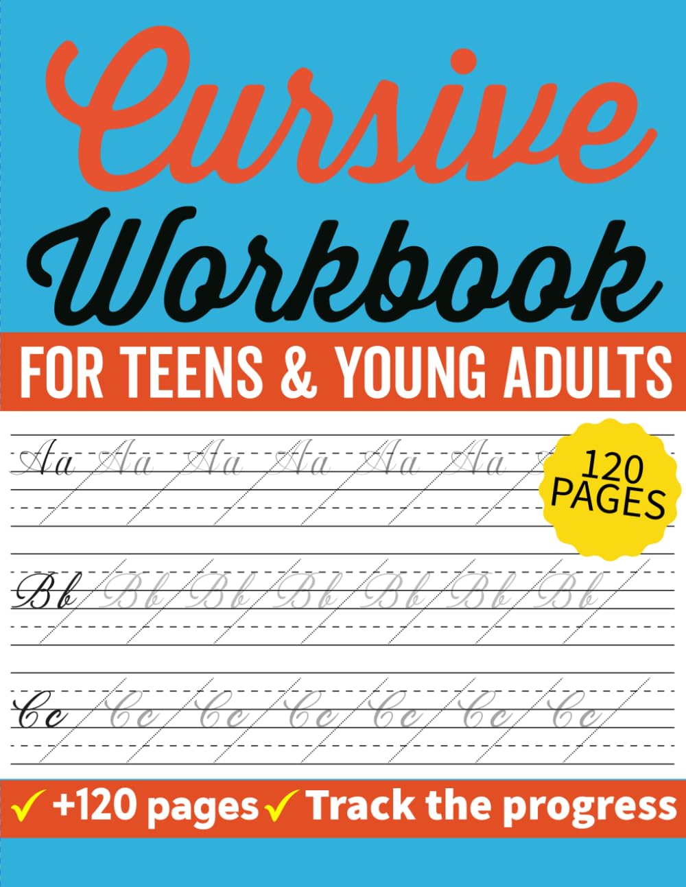 ler totalmente Cursive Workbook for Teens & Young Adults: Calligraphy Practice Tracing Book for Kids & Young Adults to Master Uppercase and Lowercase Letters