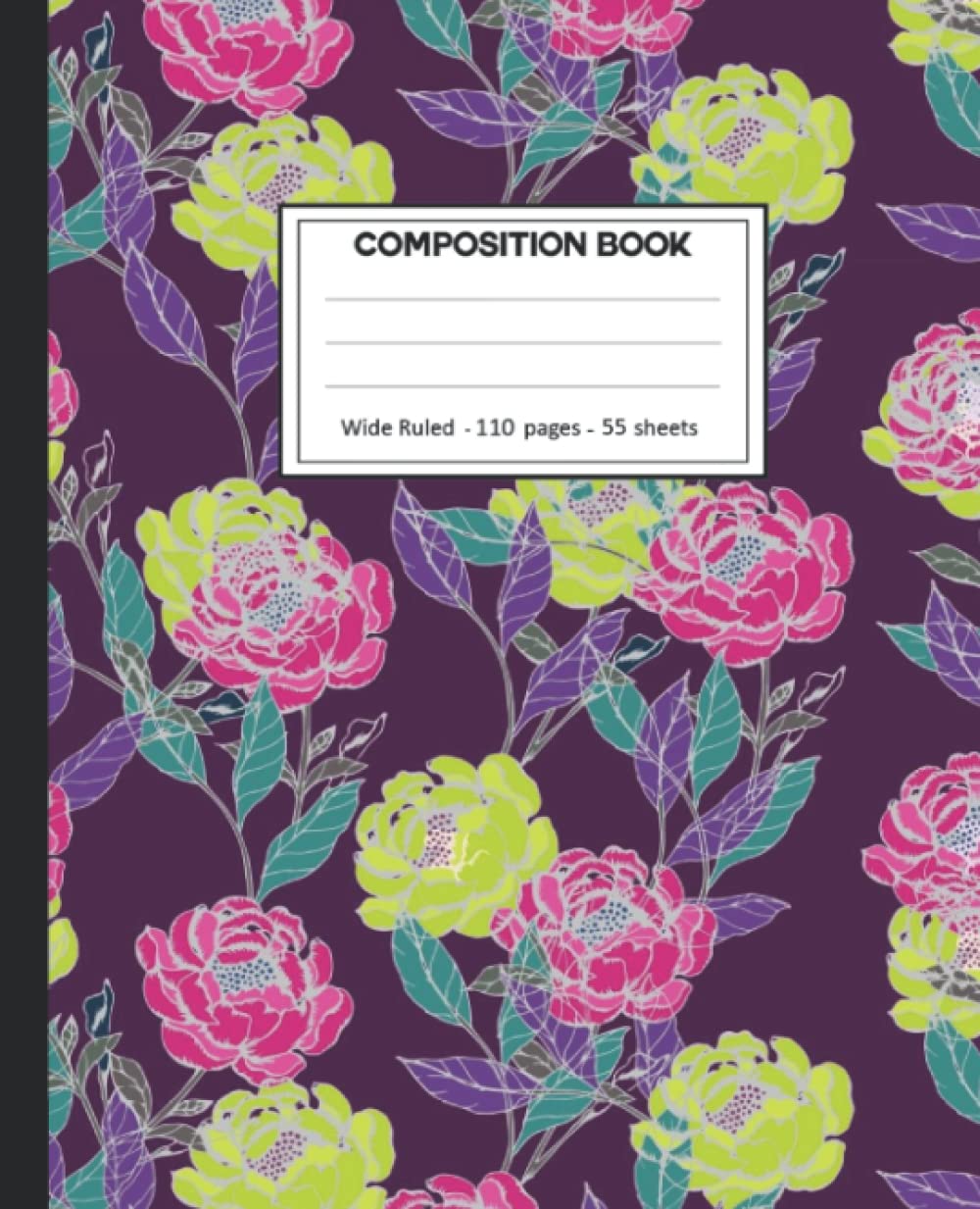 ler totalmente Composition Notebook: Composition Notebook with Rose for School.