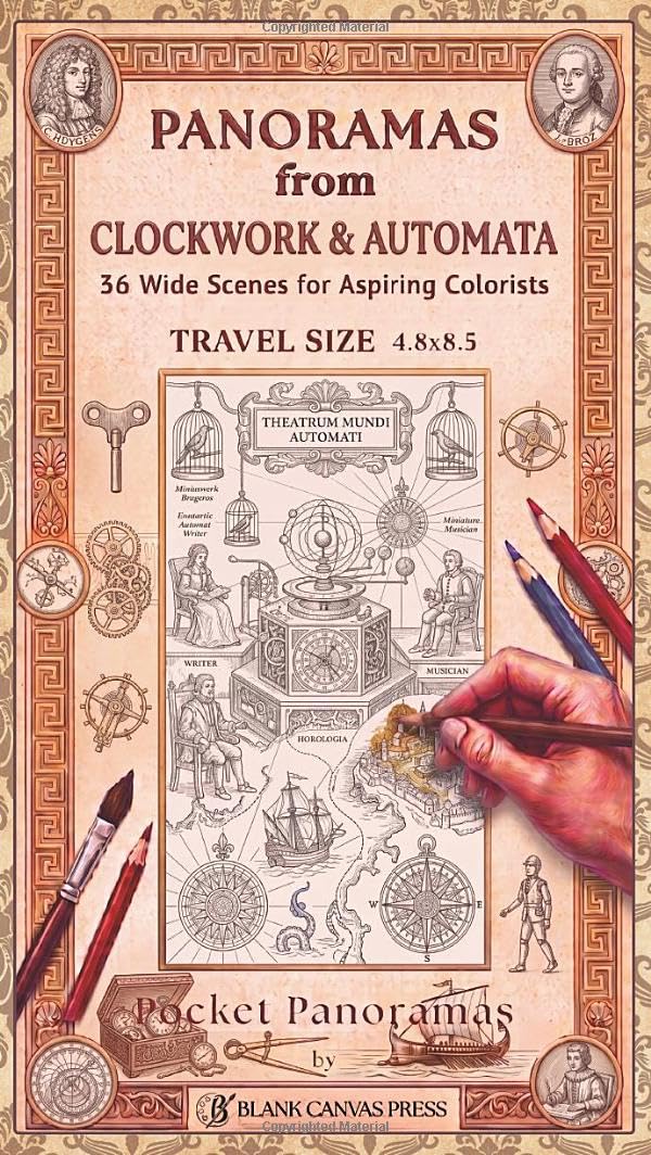 ler totalmente Panoramas from Clockwork & Automata: 36 Wide Scenes for Aspiring Colorists (Pocket Panoramas)