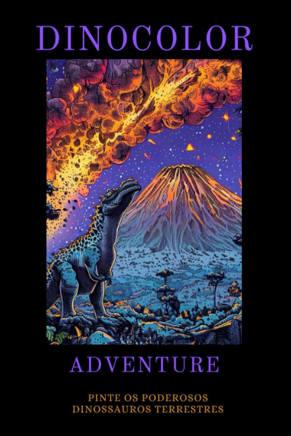 DinoColor Adventures: Pinte os Poderosos Dinossauros Terrestres (Portuguese Edition) baixar livro de graça