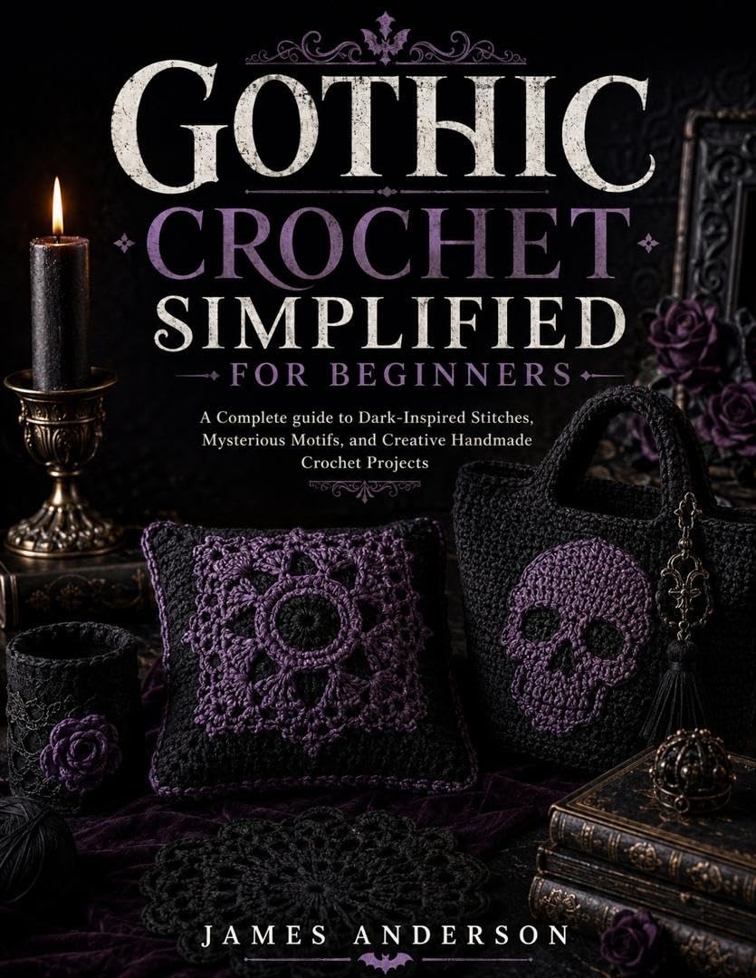 GOTHIC CROCHET SIMPLIFIED FOR BEGINNERS: A Complete guide to Dark-Inspired Stitches, Mysterious Motifs, and Creative Handmade Crochet Projects (English Edition) baixar livro de graça