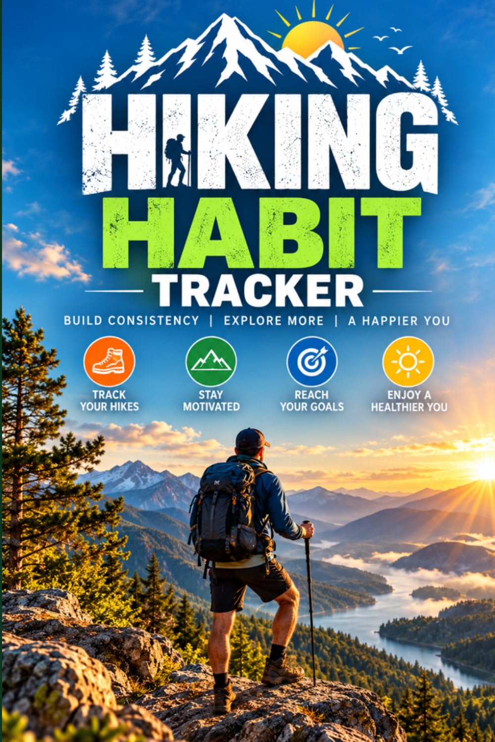 Hiking Habit Tracker: Simple Journal for Building a Consistent Hiking Routine: Track Your Hiking Goals, Frequency, Distance, Progress and Outdoor Adventures baixar livro de graça