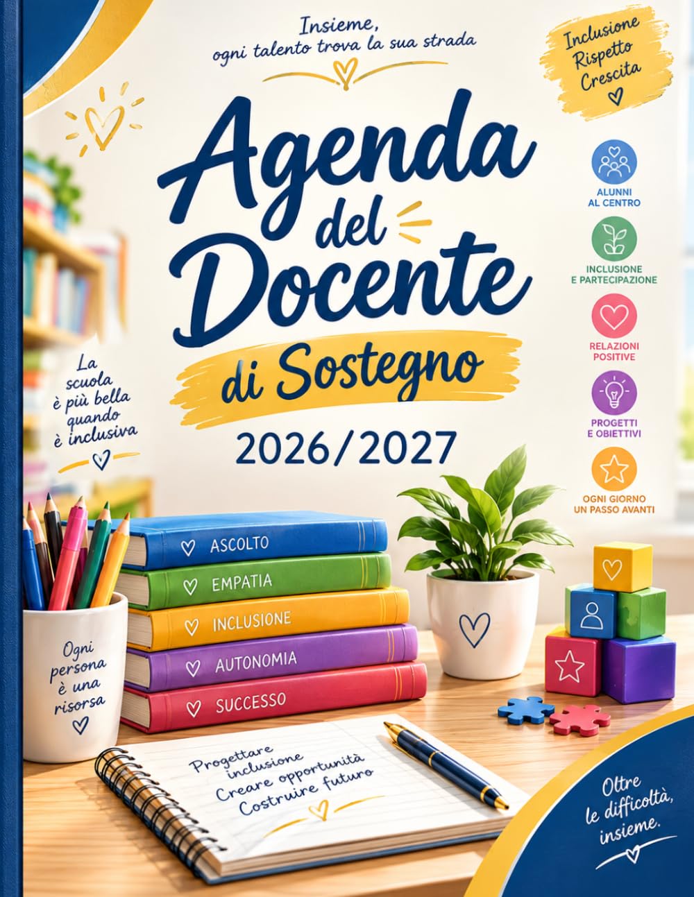 ler totalmente Agenda del Docente di Sostegno 2026/2027: Pianificatore dell’Attività Settimanale per Insegnanti | 1 settimana... da sttembre 2026 a luglio 2027 |... Fine Anno | Formato A4 (Italian Edition)