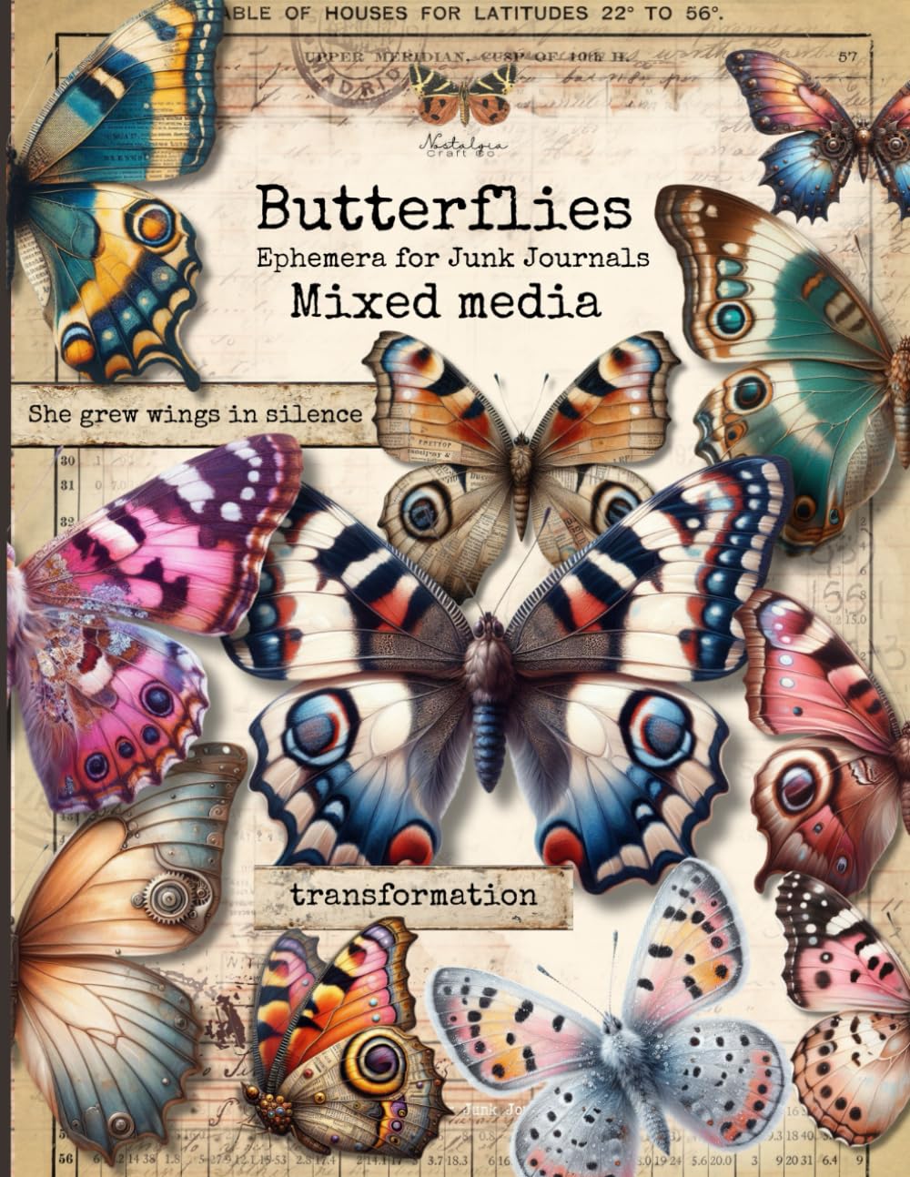 capítulo por capítulo baixar Vintage Butterfly Mixed Media Ephemera Book for Junk Journals: An Essential Collection of 180 Colorful Butterflies in a Variety of Styles and Shapes... Card Making, Decoupage and other Paper Crafts