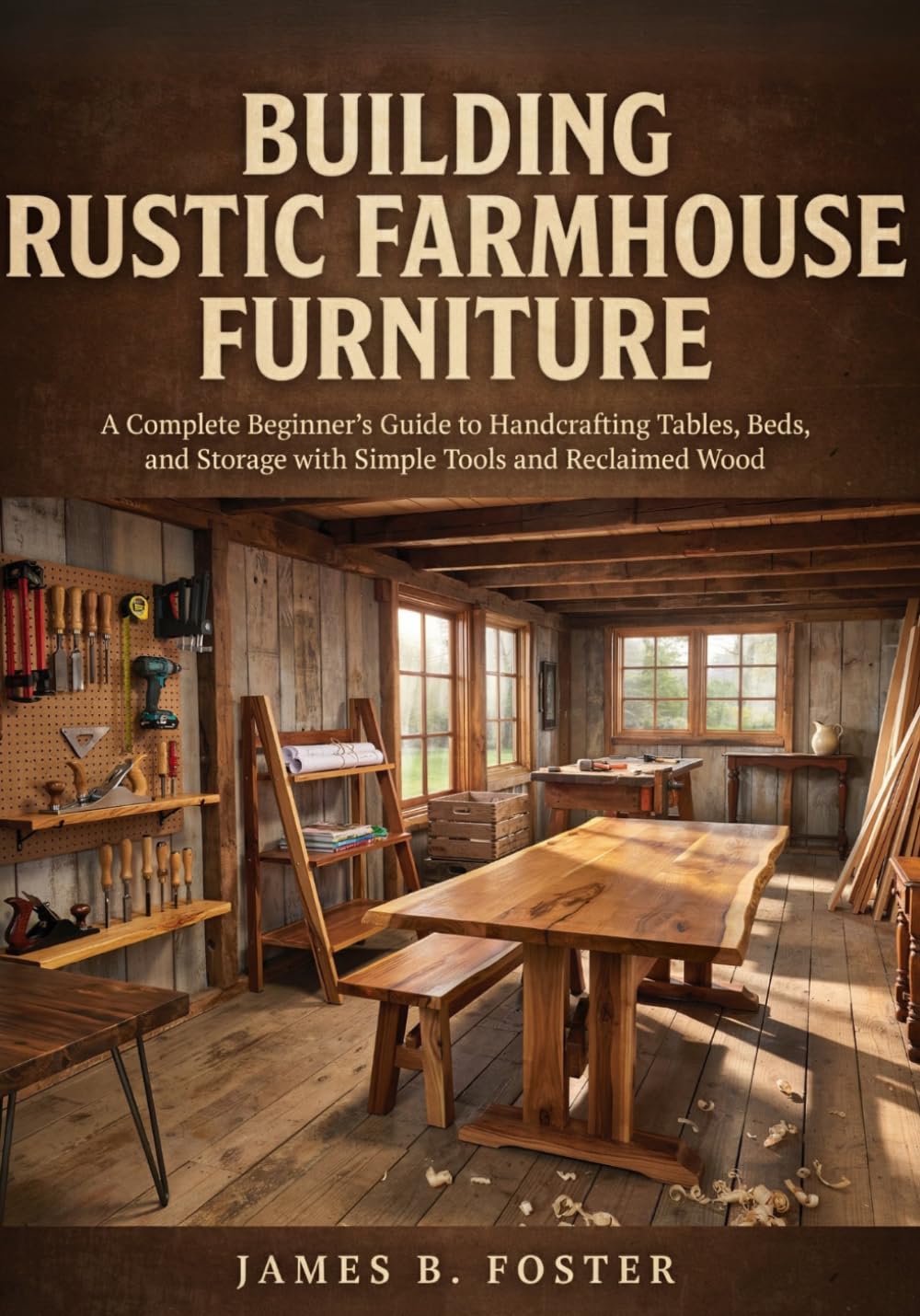 capítulo por capítulo baixar BUILDING RUSTIC FARMHOUSE FURNITURE: A Complete Beginner's Guide to Handcrafting Tables, Beds, and Storage with Simple Tools and Reclaimed Wood