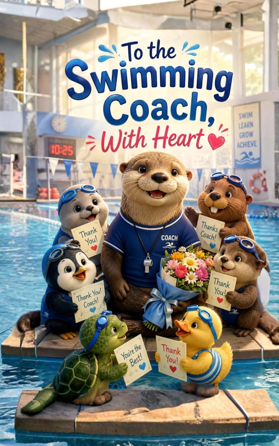 To the Swimming Coach, With Heart: A Heartwarming Thank You Gift Book to Celebrate an Amazing Swim Coach Who Inspires Confidence, Courage, and Growth Every Day (Heart of the Job Series) baixar o livro de graça