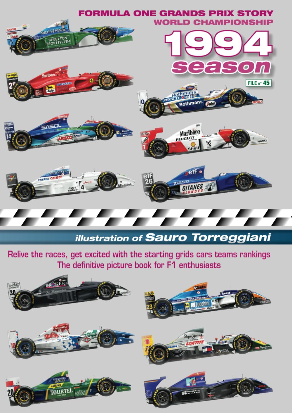 Formula One Grand Prix Story 1994 Season World Championship: Relive the races, enjoy with the starting grids cars teams rankings. The definitive picture book for F1 enthusiasts baixar o livro de graça