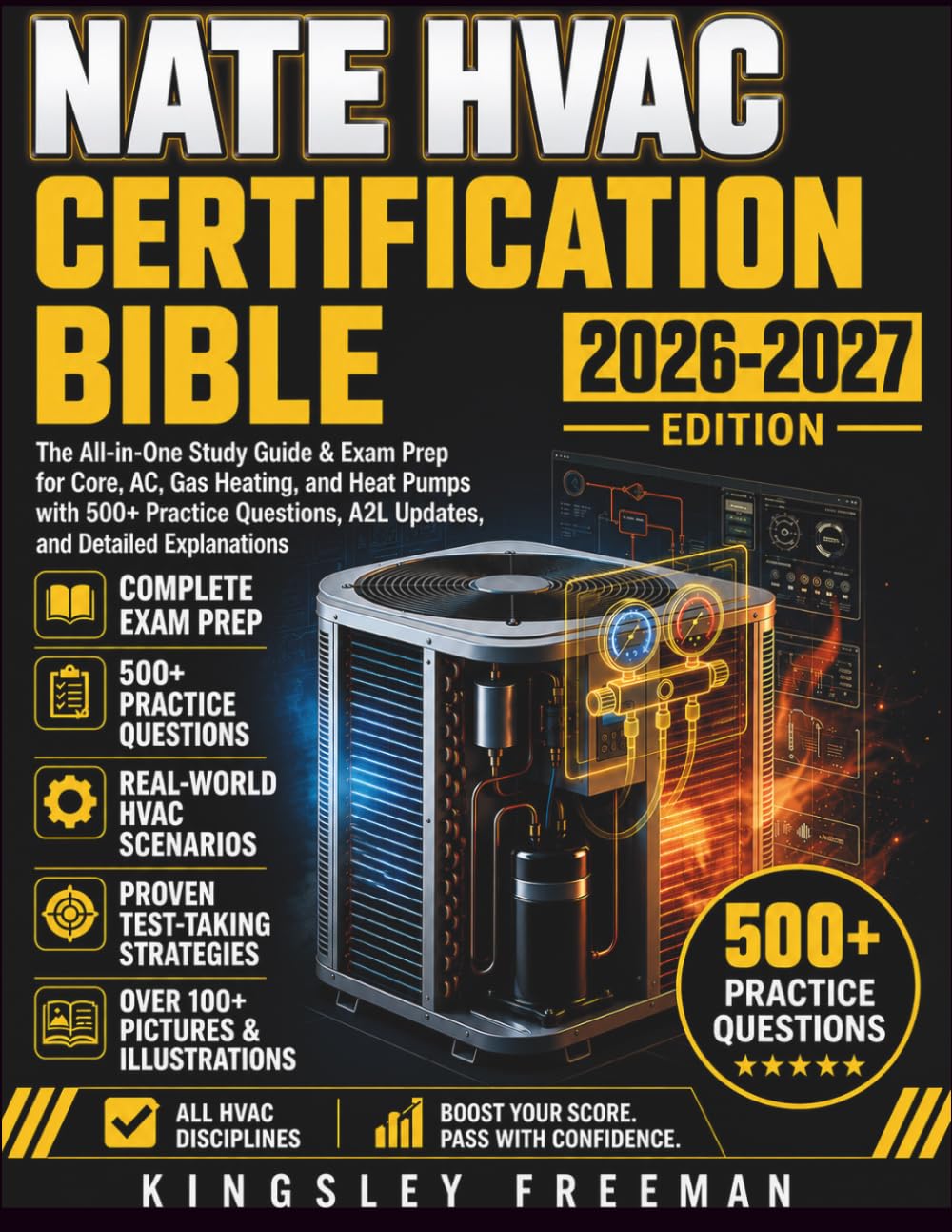 NATE HVAC Certification Bible 2026-2027 Edition: The All-in-One Study Guide & Exam Prep for Core, AC, Gas Heating, and Heat Pumps with 500+ Practice... Detailed Explanation (The HVACR Field Pro) baixar livro de graça