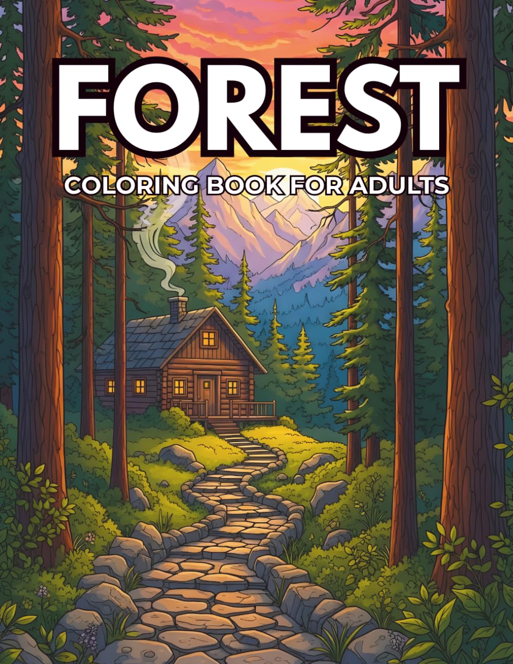 Forest Coloring Book for Adults: Relaxing Woodland Scenes, Animals & Nature Designs for Stress Relief and Mindfulness baixar livro de graça