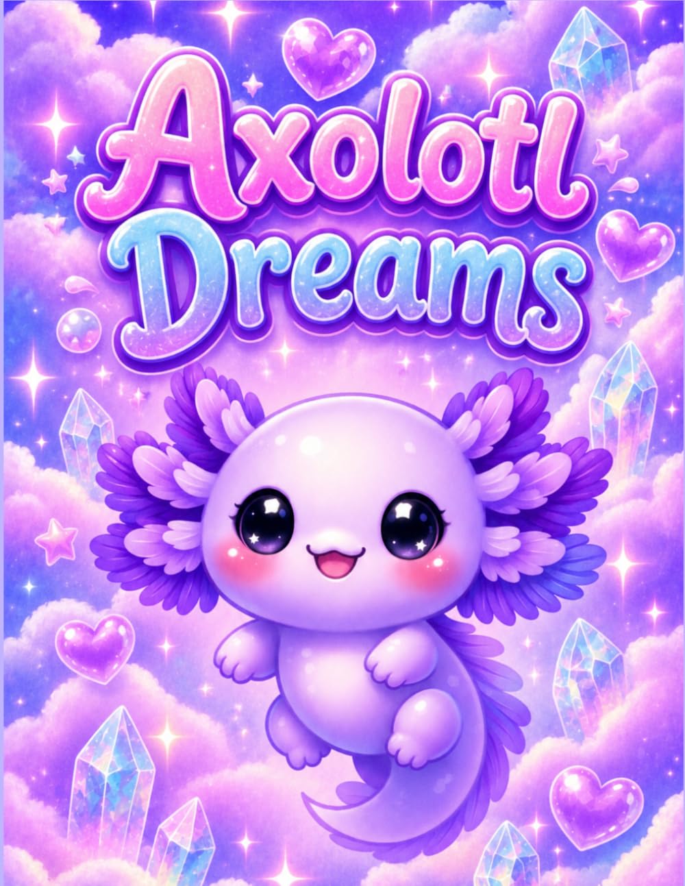 Axolotl Dreams: Cute Kawaii Blank Drawing Book for Sketching, Doodling, Journaling & Creative Ideas | Large 8.5" × 11" | Perfect Gift for Axolotl Fans (Kawaii Axolotl Collections) baixar o livro de graça