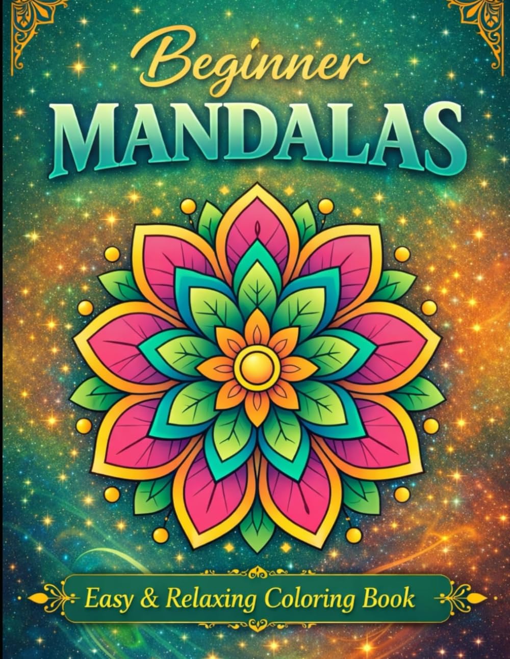 ler totalmente Beginner Mandalas: Easy & Relaxing Coloring Book